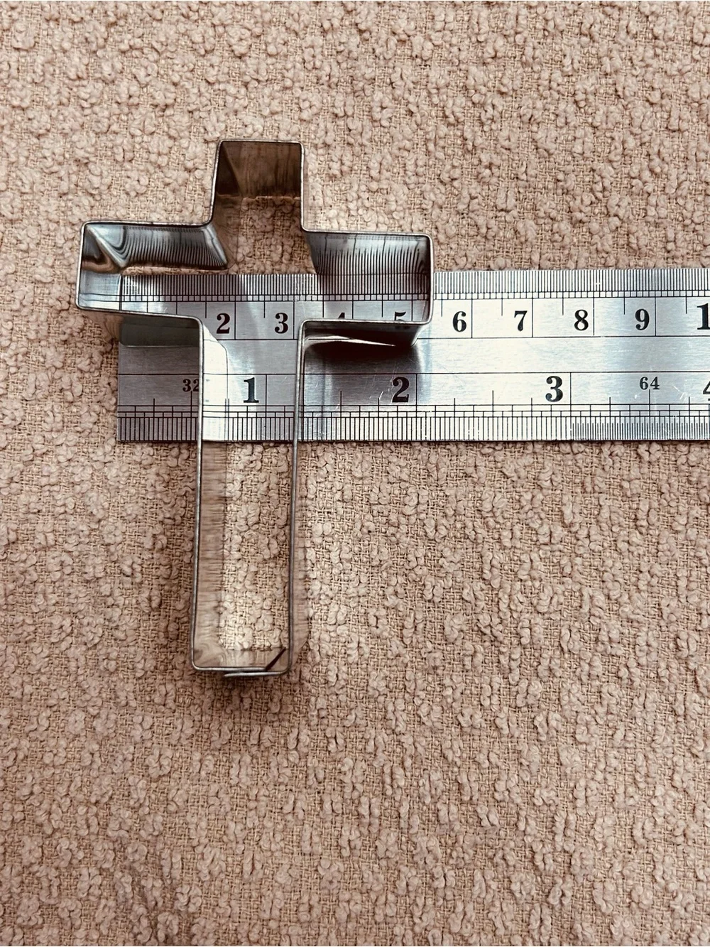 Metal Cookie Cutters Lot of 4 Christian Theme Cross x2 Dove Church
